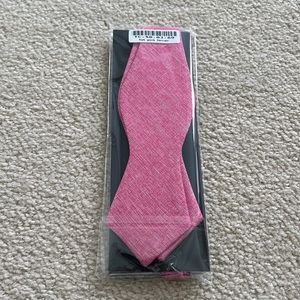 Brand new ties.com hot pink Denver bow tie